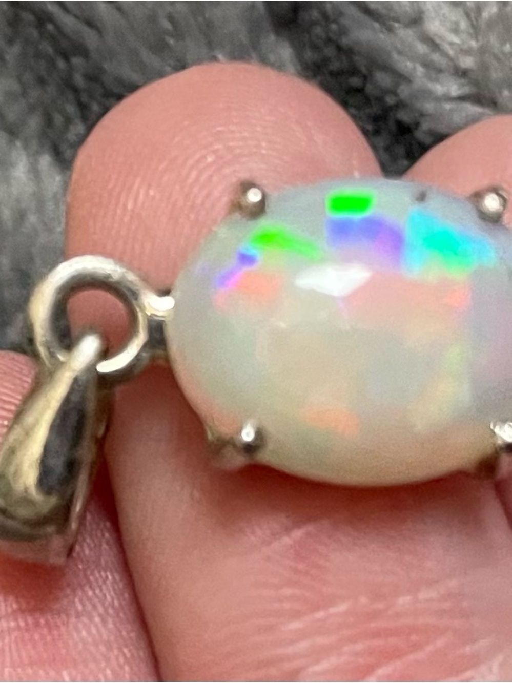 Rainbow Opal Pendant - Picture 3 of 4
